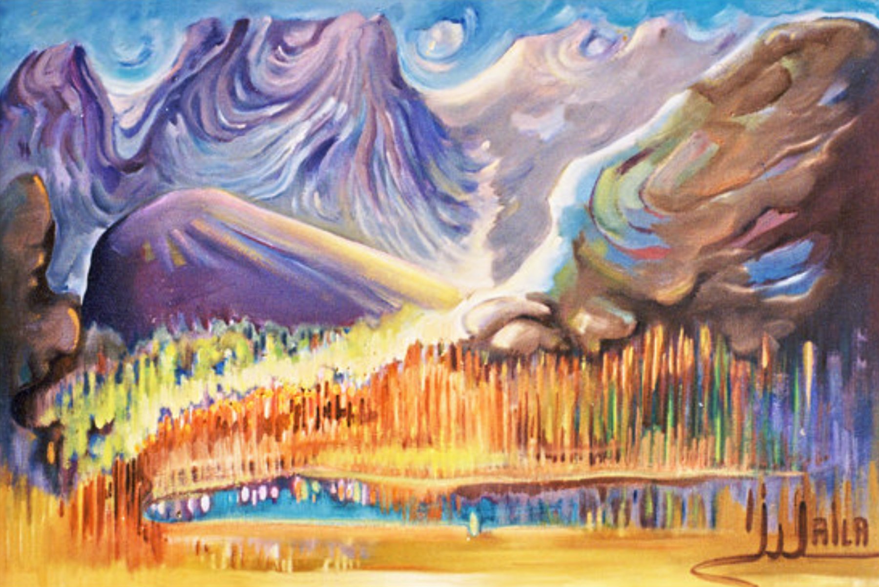 Untitled Mountains by Laila Shahzada